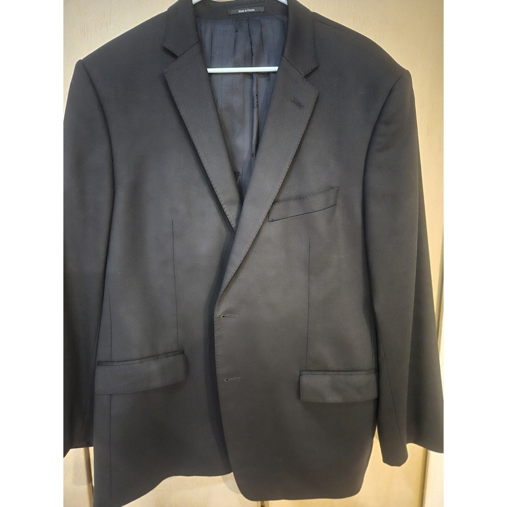 Versace Collection Mens Black Wool Sport Coat Blazer 46R 56IT Made Italy